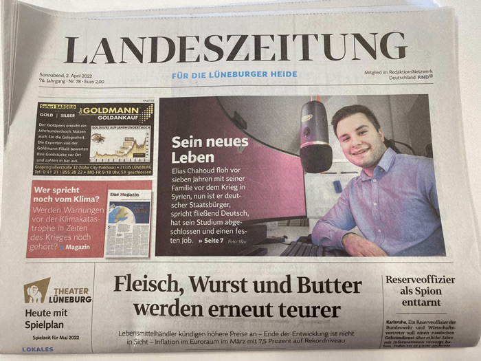 News Article about Elias Chahoud